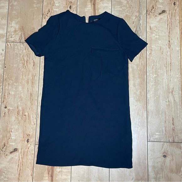 Forever 21‎ Navy Mini Shift Dress Small | Coquette Girl Twee Office - Picture 3 of 7
